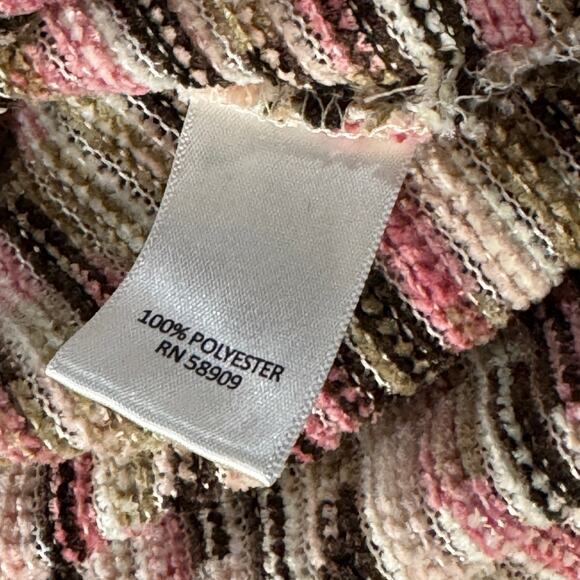 Allison Daley Petite Large Sweater 3/4 Sleeve Stretch Split Cowl Neck Buttons - Picture 9 of 9